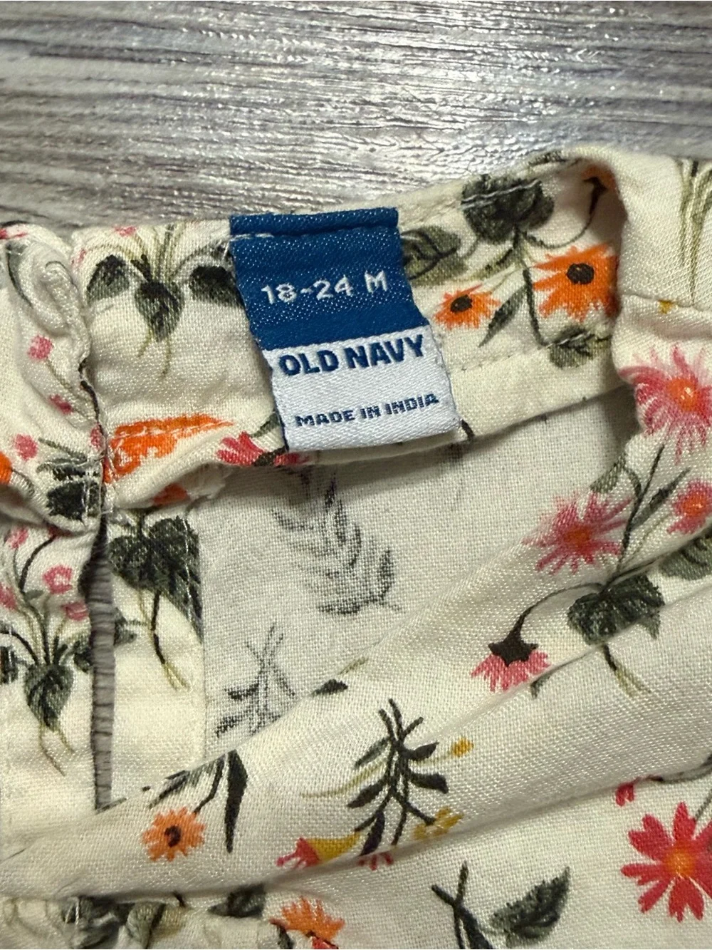 Old Navy Girls Fall Outfit Set 18-24M 3 Piece Pumpkin Leaf Floral